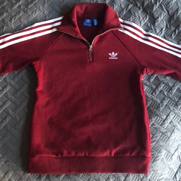 Adidas Originals Three Stripe 1/4 Zip Women’s - Picture 2 of 3